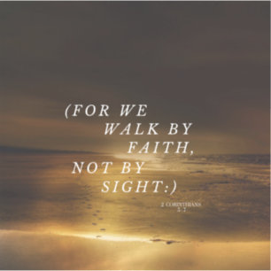 Sticker Walk By Faith