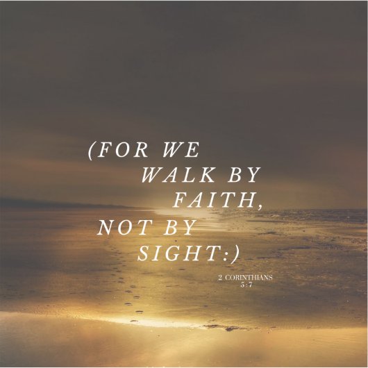 Sticker Walk By Faith (Devant)