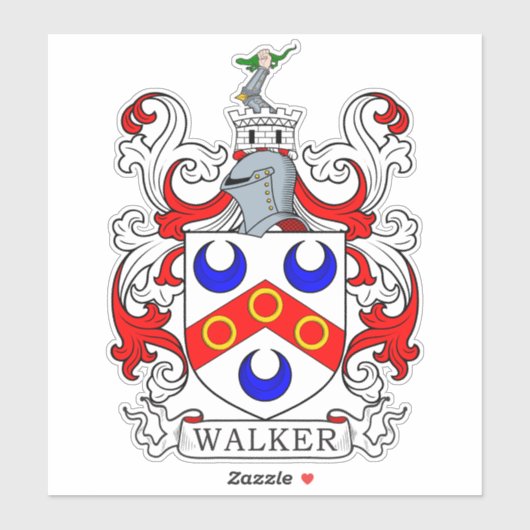 Sticker Walker Family Crest (Feuille)