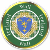 Sticker Wall Irish Shield/Celtic Cross Personalized (Devant)