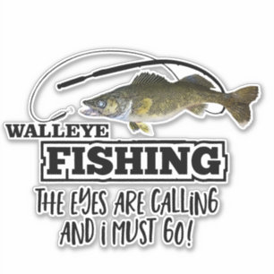 Sticker Walleye Fishing Citation Sports Hommes Plein Air P