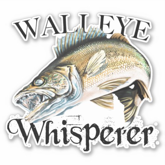 Sticker Walleye Whisperer (Devant)