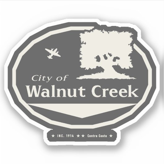 STICKER WALNUT CREEK CALIFORNIA (Devant)