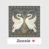 Sticker Walter Crane Swan (Feuille)