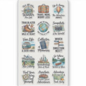 Sticker Wander & Wonder – Pack d'autocollants d'aventure d (Devant)