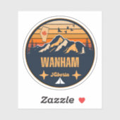 Sticker Wanham, Alberta (Feuille)