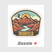 Sticker Warfield, Colombie-Britannique (Feuille)