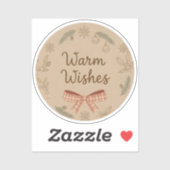 Sticker Warm Wishes (Feuille)