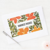 sticker WARMEST WISHES (Enveloppe)