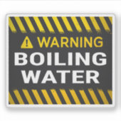 Sticker Warning Boiling Water (Devant)