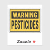 Sticker Warning Pesticides  (Feuille)
