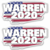 Sticker Warren 2020 (Devant)