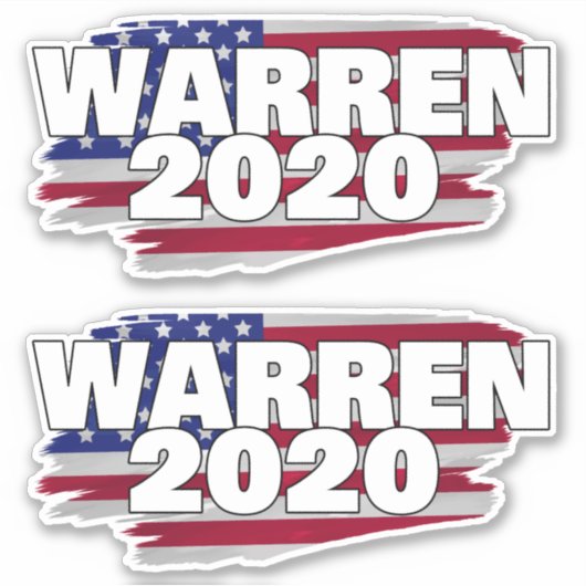 Sticker Warren 2020 (Devant)