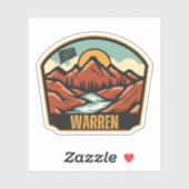 Sticker Warren, Connecticut (Feuille)