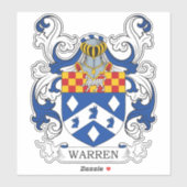 Sticker Warren Family Crest (Feuille)