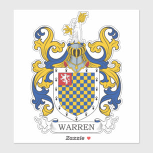 Sticker Warren Family Crest