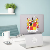 Sticker Warren Family Crest (Ordinateur portable sur le bureau)