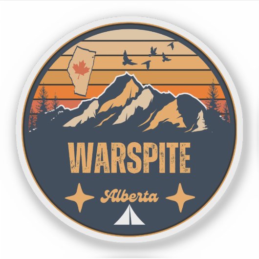 Sticker Warspite, Alberta (Devant)