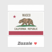 Sticker Wasco CA (Feuille)