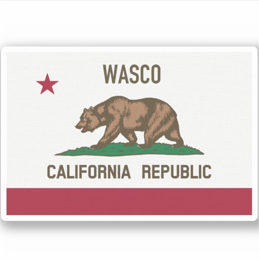 Sticker Wasco CA (Devant)