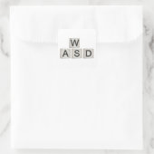 Sticker WASD - Clavier rétro (Sac)