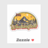 Sticker Washington, Connecticut (Feuille)