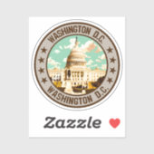 Sticker Washington D.C. (Feuille)