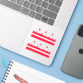 Sticker Washington DC 51e (Ordinateur portable avec iPhone)