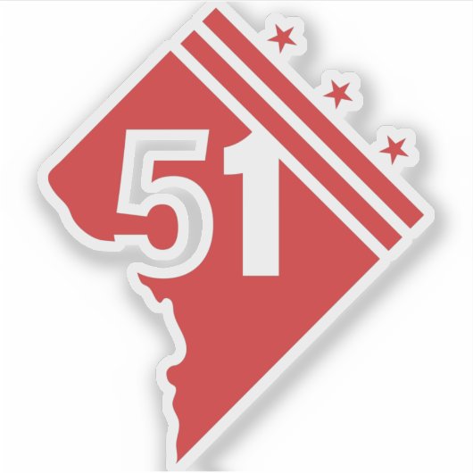 Sticker Washington DC 51e (Devant)