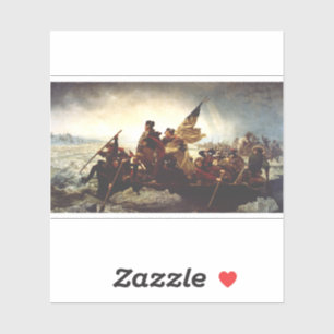 Sticker Washington traversant le Delaware par Emanuel Leut