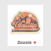 Sticker Wasilla, Alaska (Feuille)