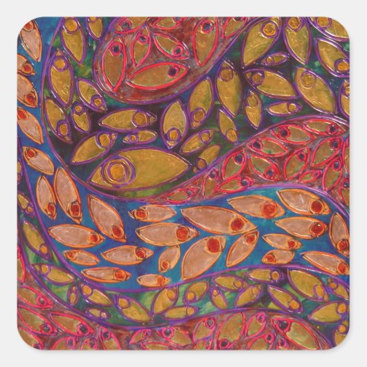 sticker water paon (peinture) (Devant)