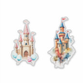 Sticker watercolor castle  (Devant)