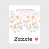 Sticker watercolor flower editable (Feuille)