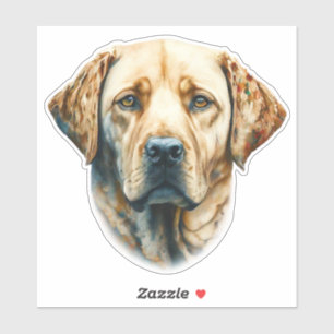 Sticker Watercolor Labrador Retriever