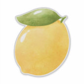 Sticker Watercolor Lemon (Devant)