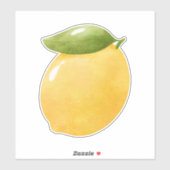 Sticker Watercolor Lemon (Feuille)