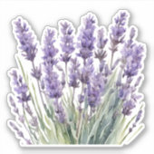 Sticker Watercolor Wild Lavender étanche (Devant)