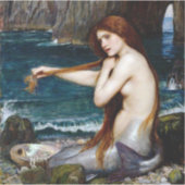 Sticker Waterhouse Pre Raphaelite Mernaid (Devant)