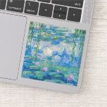 Sticker Waterlilies, 1916-1919 by Claude Monet<br><div class="desc">Claude Monet - Waterlilies,  1916-1919. Oscar-Claude Monet (1840-1926) was a French painter and founder of impressionist painting who is seen as a key precursor to modernism,  especially in his attempts to paint nature as he perceived it.</div>
