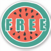 Sticker watermelon free palestine sticker, free gaza (Recto)