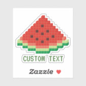 Sticker Watermelon Pixel Art (Feuille)