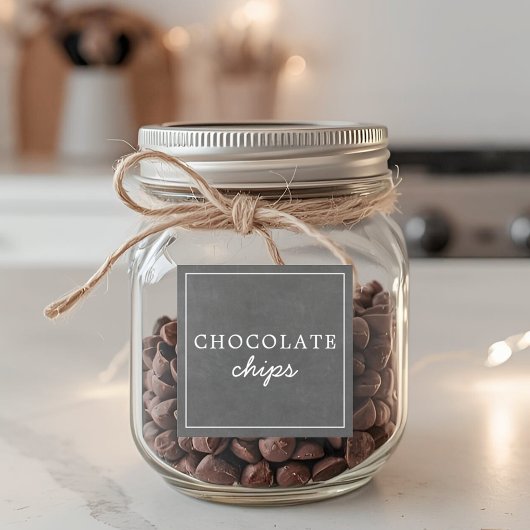 Sticker Waterproof Holiday Hot Chocolate Bar Jar Labels