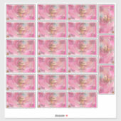 Sticker Waterproof Pink Gold Foil Cosmetics Bottle Label (Feuille)