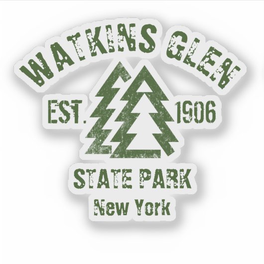 Sticker Watkins Glen State Park New York (Devant)