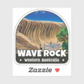 Sticker Wave Rock, Australie occidentale (Feuille)