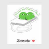 Sticker We Are Like Two Peas in a Pod (Feuille)