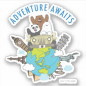 Sticker We Bare Bears - Adventure Await (Devant)