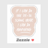 Sticker We can do anything funny inspiring 2022 blush (Feuille)