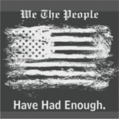 Sticker We The People Distressed Flag (Devant)